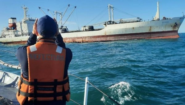 Prefectura sumarió al buque panameño Frio Marathon por operar en Malvinas sin autorización